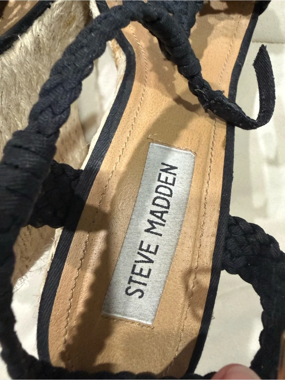 Steve Madden braided straps